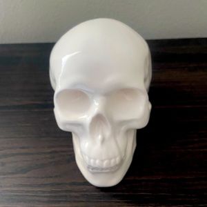 Ceramic Skull Coin Bank